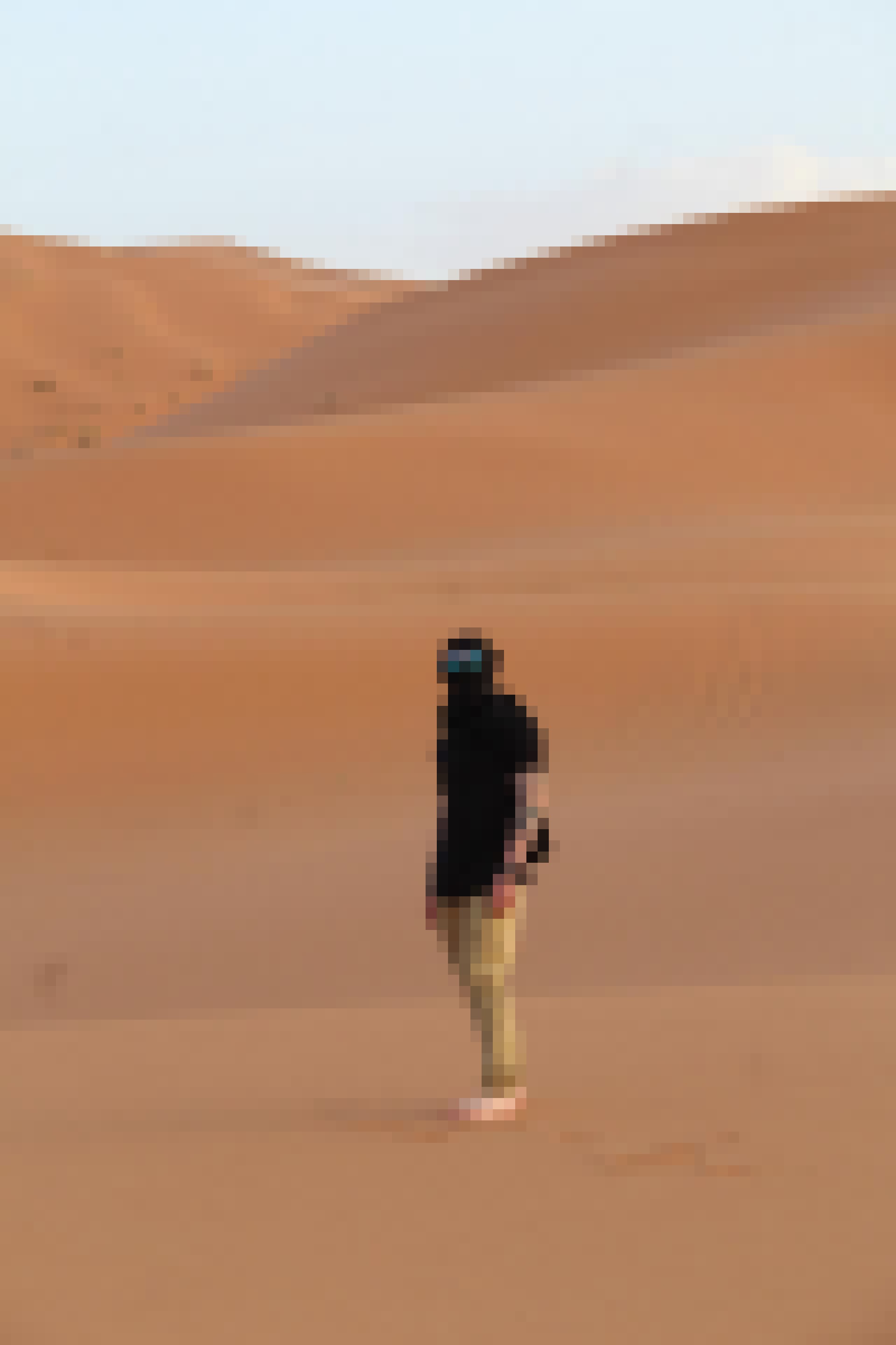 A dune ridgeline at Erg Chebbi, Morocco