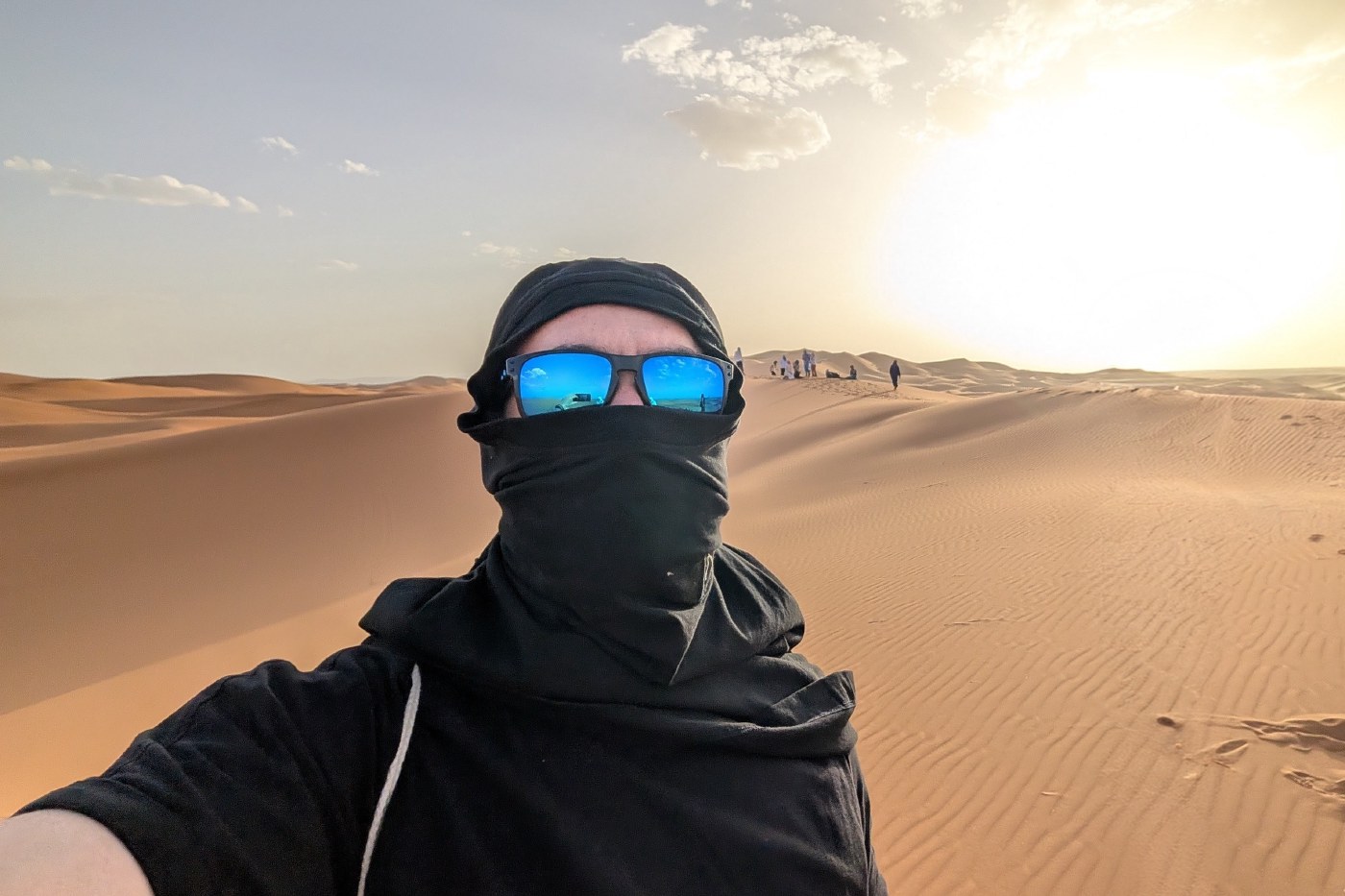Alexandre Souza in the Sahara, Erg Chebbi